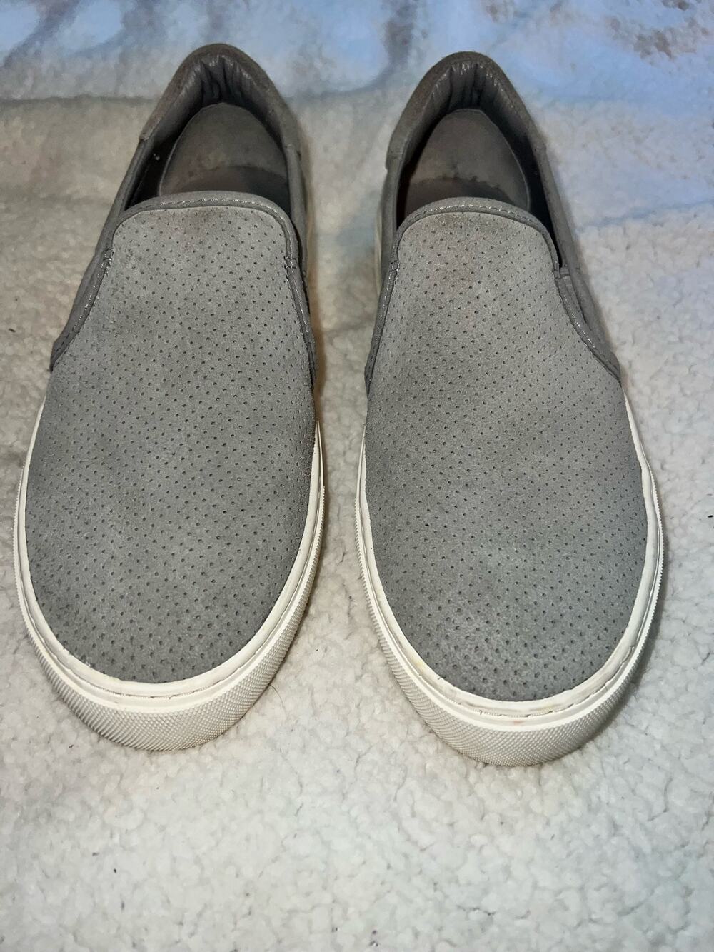Ugg Jass Gray Sneaker Suede Slip On - Size 7.5